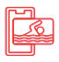 Experience a Trial Practice Icon with a swimmer